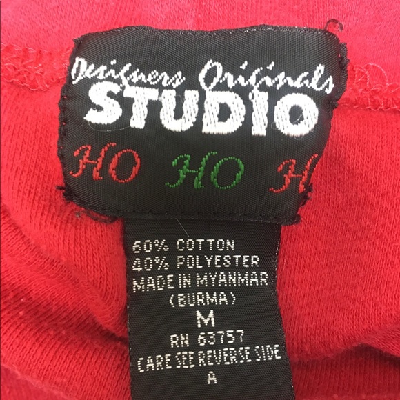 Holiday/snowman themed red turtleneck - Picture 8 of 8